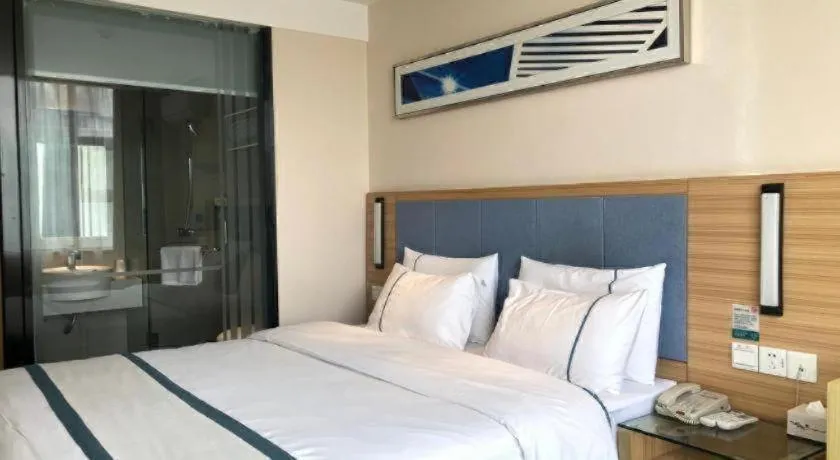 Bed in City Comfort Inn Chengdu Hongpailou Wuhou Avenue Metro Station