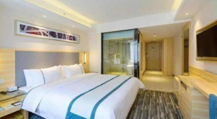 Bed in City Comfort Inn Chengdu Hongpailou Wuhou Avenue Metro Station