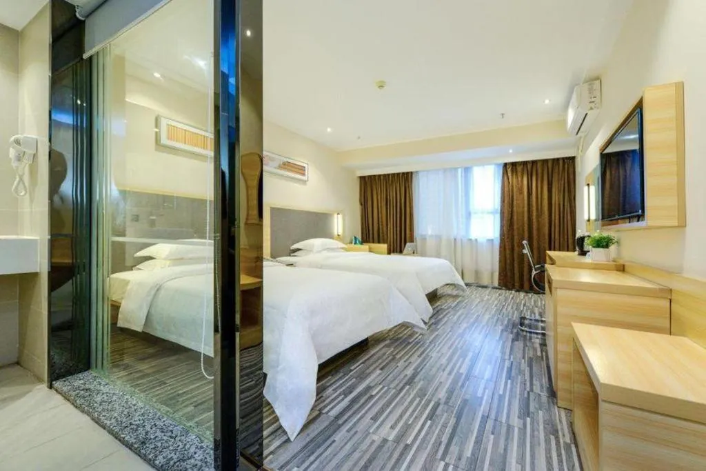 Bed in City Comfort Inn Chengdu Hongpailou Wuhou Avenue Metro Station