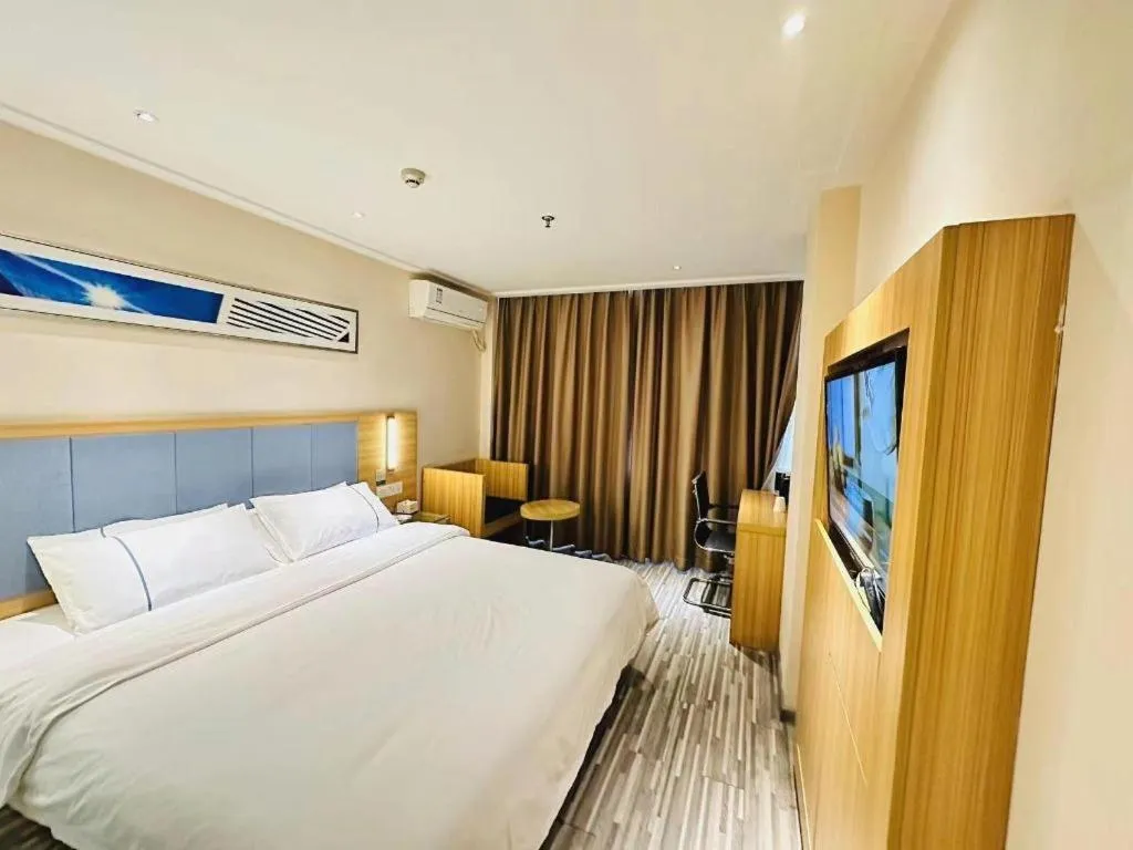 Bed in City Comfort Inn Chengdu Hongpailou Wuhou Avenue Metro Station