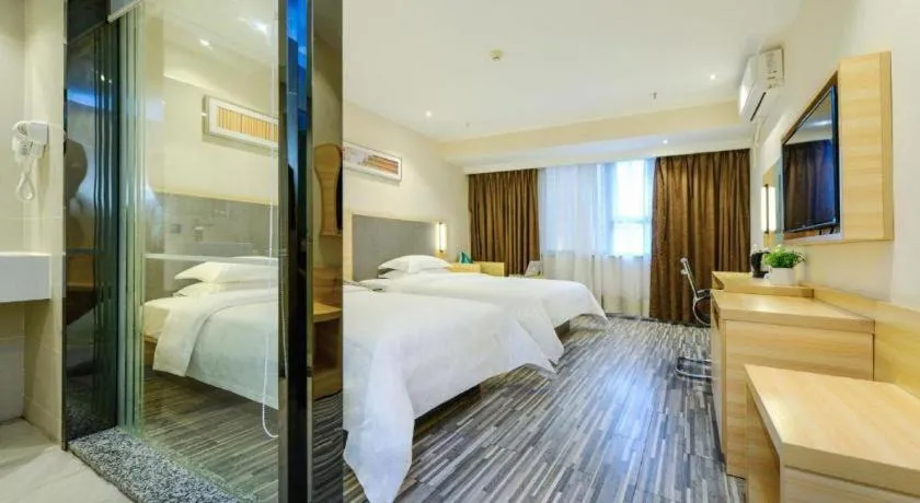 Bed in City Comfort Inn Chengdu Hongpailou Wuhou Avenue Metro Station