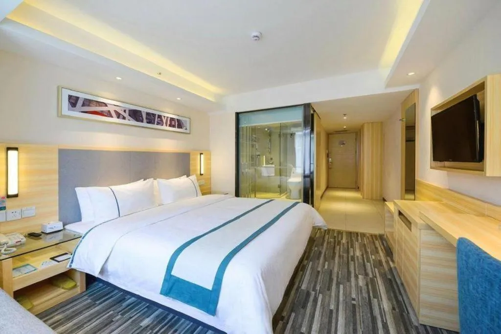 Bed in City Comfort Inn Chengdu Hongpailou Wuhou Avenue Metro Station