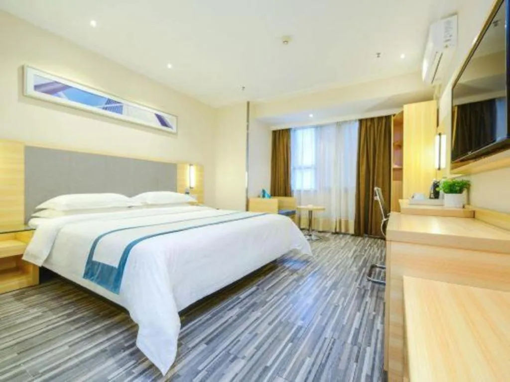 Bed in City Comfort Inn Chengdu Hongpailou Wuhou Avenue Metro Station