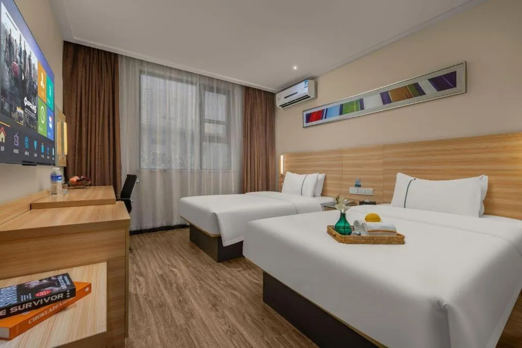 Bed in City Comfort Inn Changsha Wuyi Avenue Yingbin Road