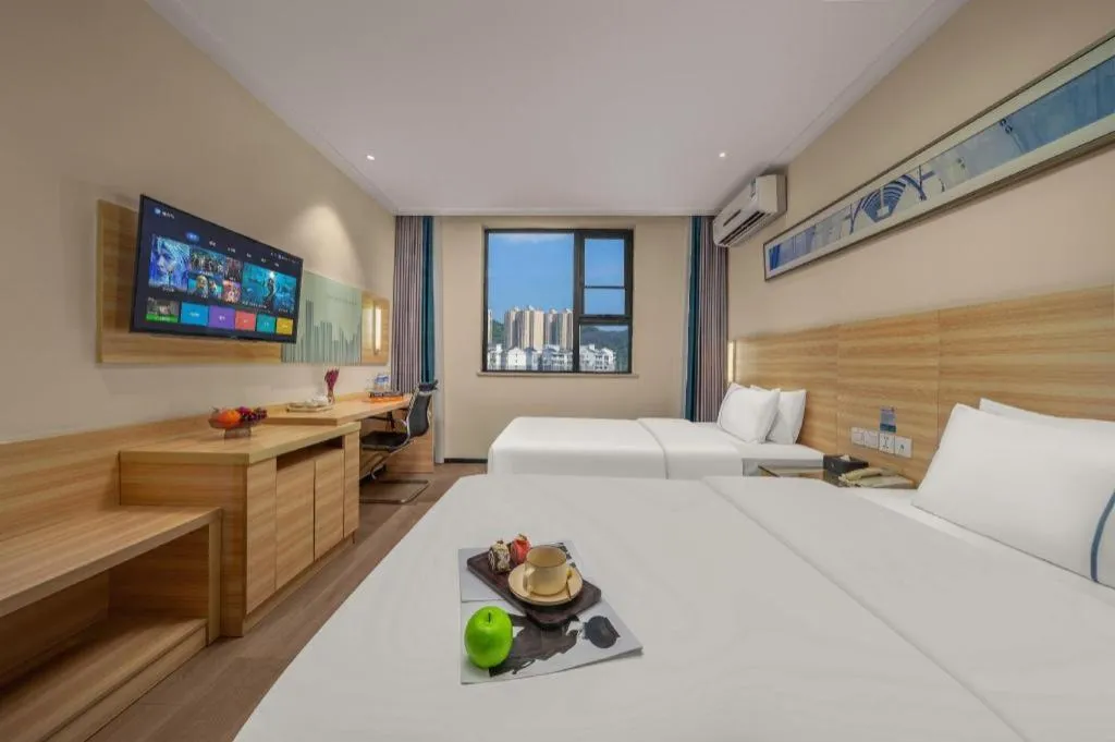 Bed in City Comfort Inn Changsha Wuyi Avenue Yingbin Road