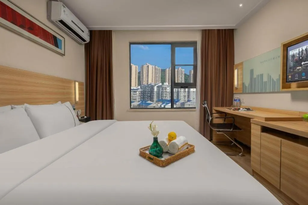 Bed in City Comfort Inn Changsha Wuyi Avenue Yingbin Road