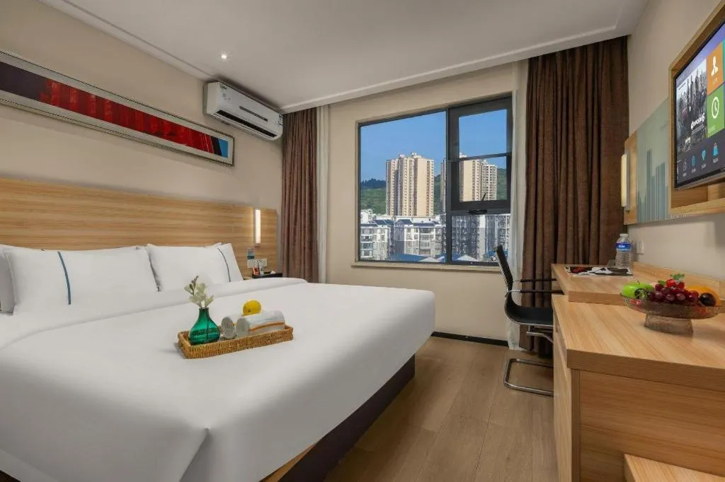 Bed in City Comfort Inn Changsha Wuyi Avenue Yingbin Road