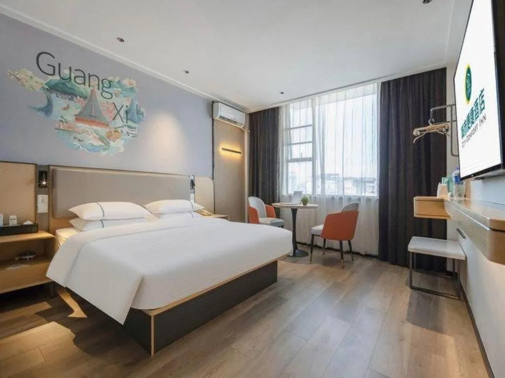 Bed in City Comfort Inn Guilin Jiatianxia Square International Conferences & Exhibition Center