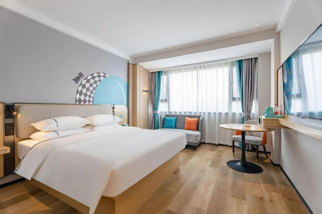 Bed in City Comfort Inn Guilin Jiatianxia Square International Conferences & Exhibition Center