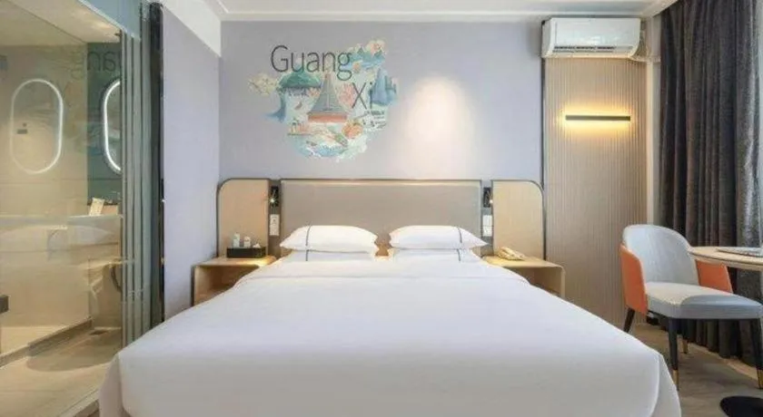 Bed in City Comfort Inn Guilin Jiatianxia Square International Conferences & Exhibition Center