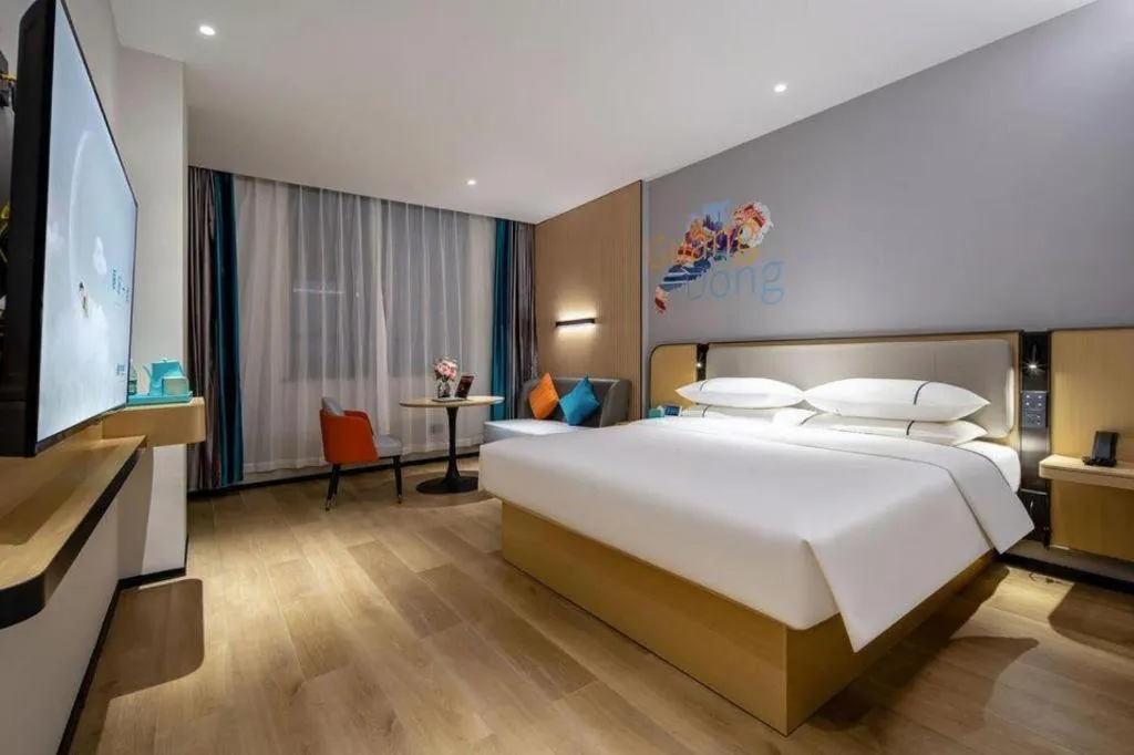 Bed in City Comfort Inn Guilin Jiatianxia Square International Conferences & Exhibition Center