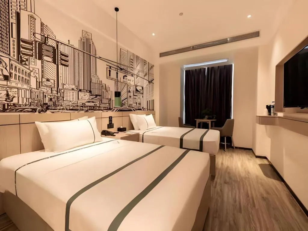 Bed in City Comfort Inn Hefei Mingzhu Square Fanhua Avenue