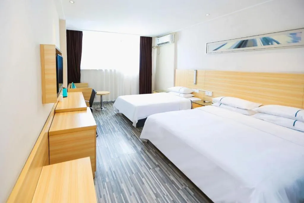 Bed in City Comfort Inn Wuhan Zoo Guobo Maying Road Metro Station