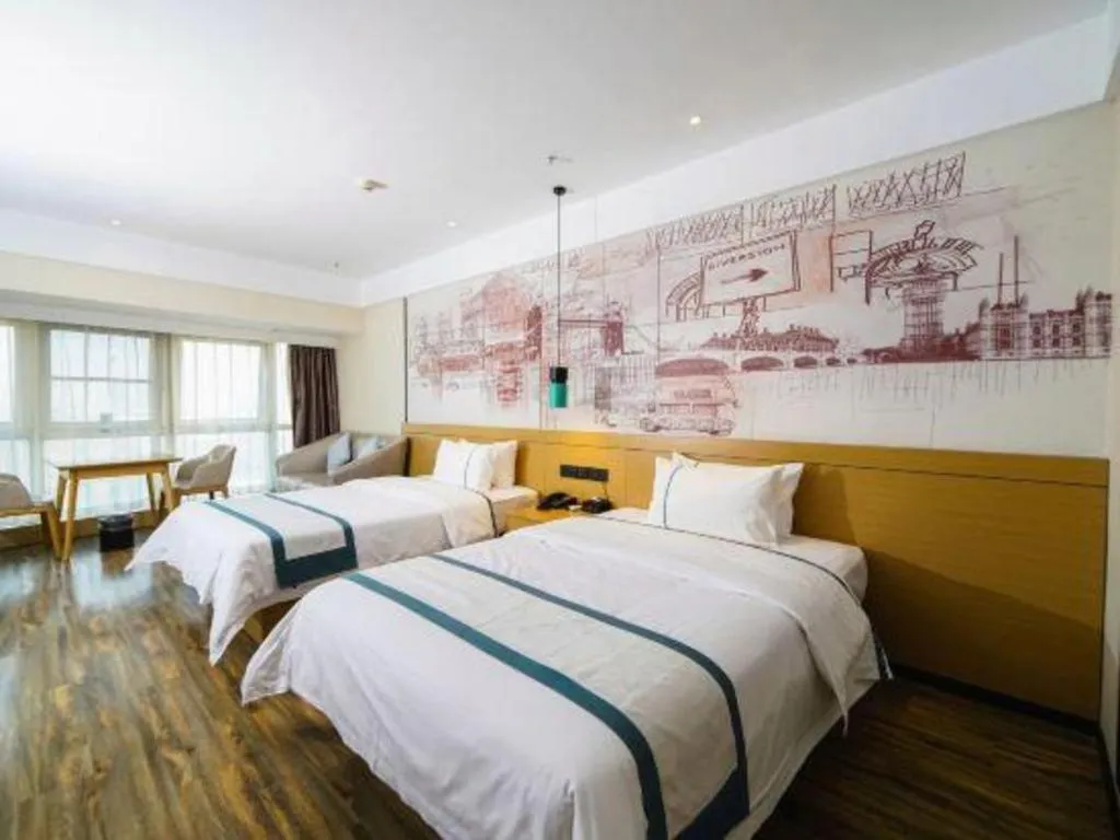 Bed in City Comfort Inn Nanchang Jiangxi Normal University