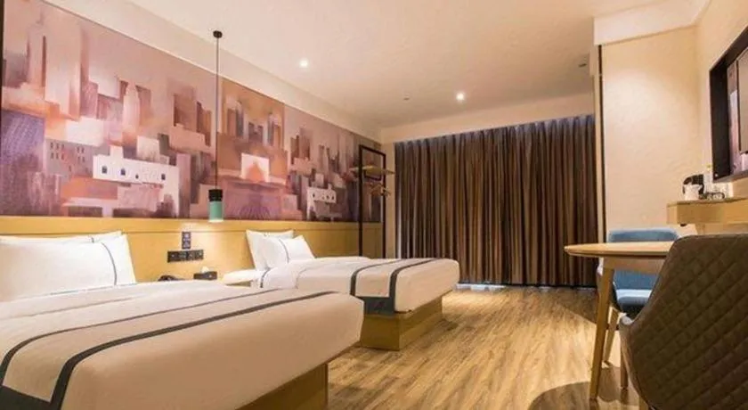 Bed in City Comfort Inn Nanning International Exhibition Jinhu Plaza