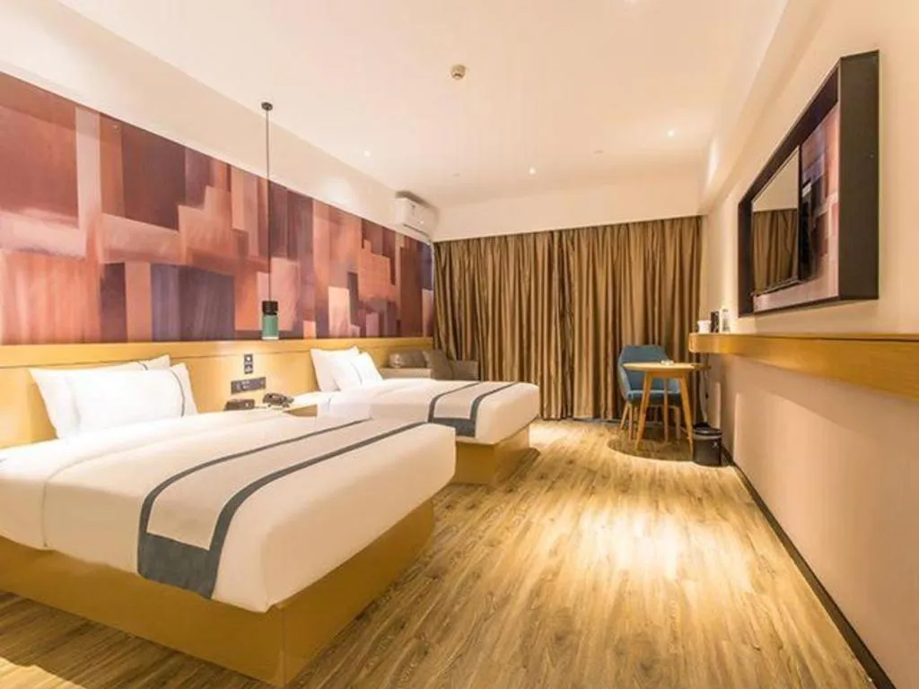 Bed in City Comfort Inn Nanning International Exhibition Jinhu Plaza