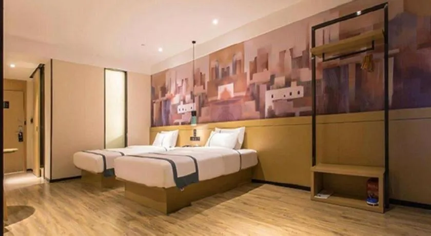 Bed in City Comfort Inn Nanning International Exhibition Jinhu Plaza