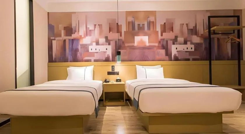 Bed in City Comfort Inn Nanning International Exhibition Jinhu Plaza