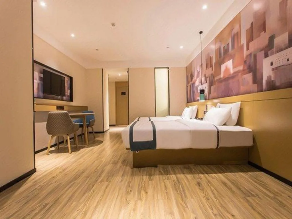 Bed in City Comfort Inn Nanning International Exhibition Jinhu Plaza