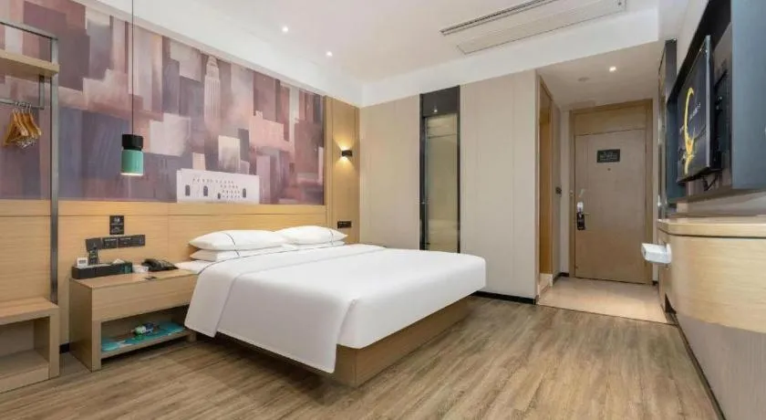 Bed in City Comfort Inn Suizhou Bingzi Wanda