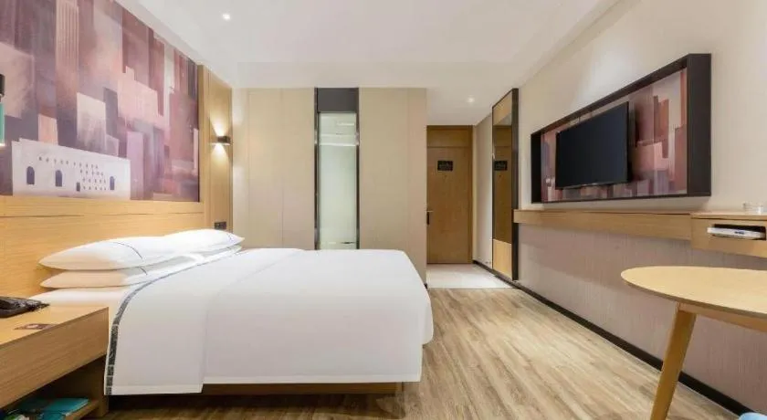 Bed in City Comfort Inn Suizhou Bingzi Wanda