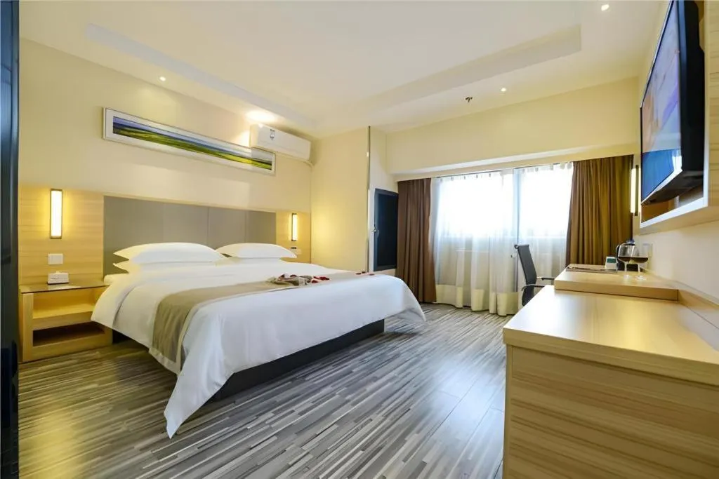 Bed in City Comfort Inn Chongqing Daping Shidai Tianjie