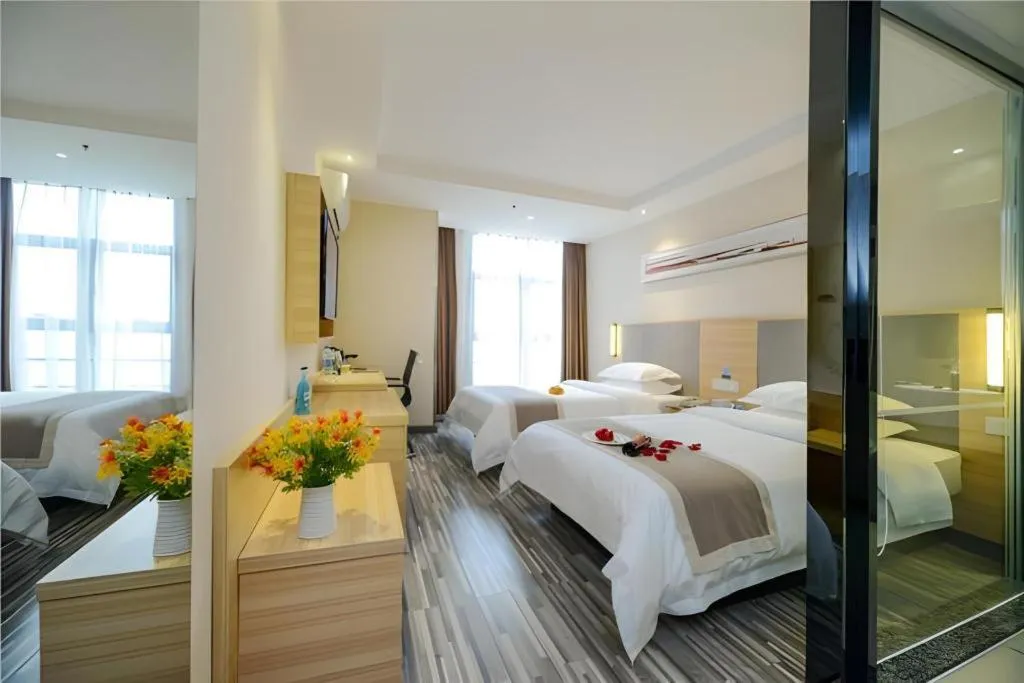 Bed in City Comfort Inn Chongqing Daping Shidai Tianjie