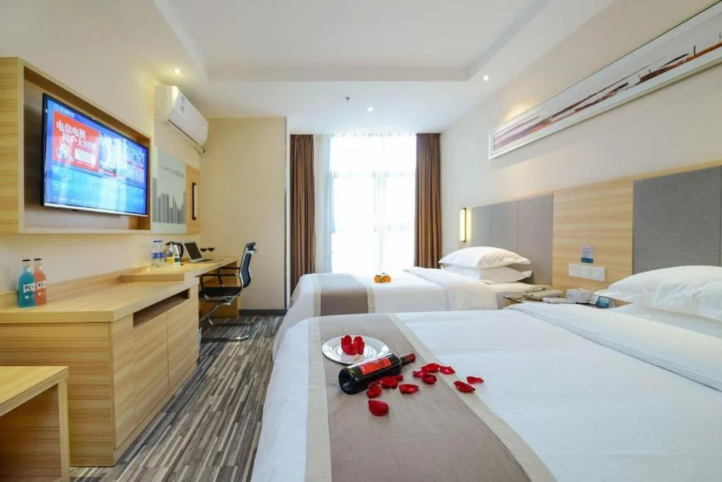 Bed in City Comfort Inn Chongqing Daping Shidai Tianjie