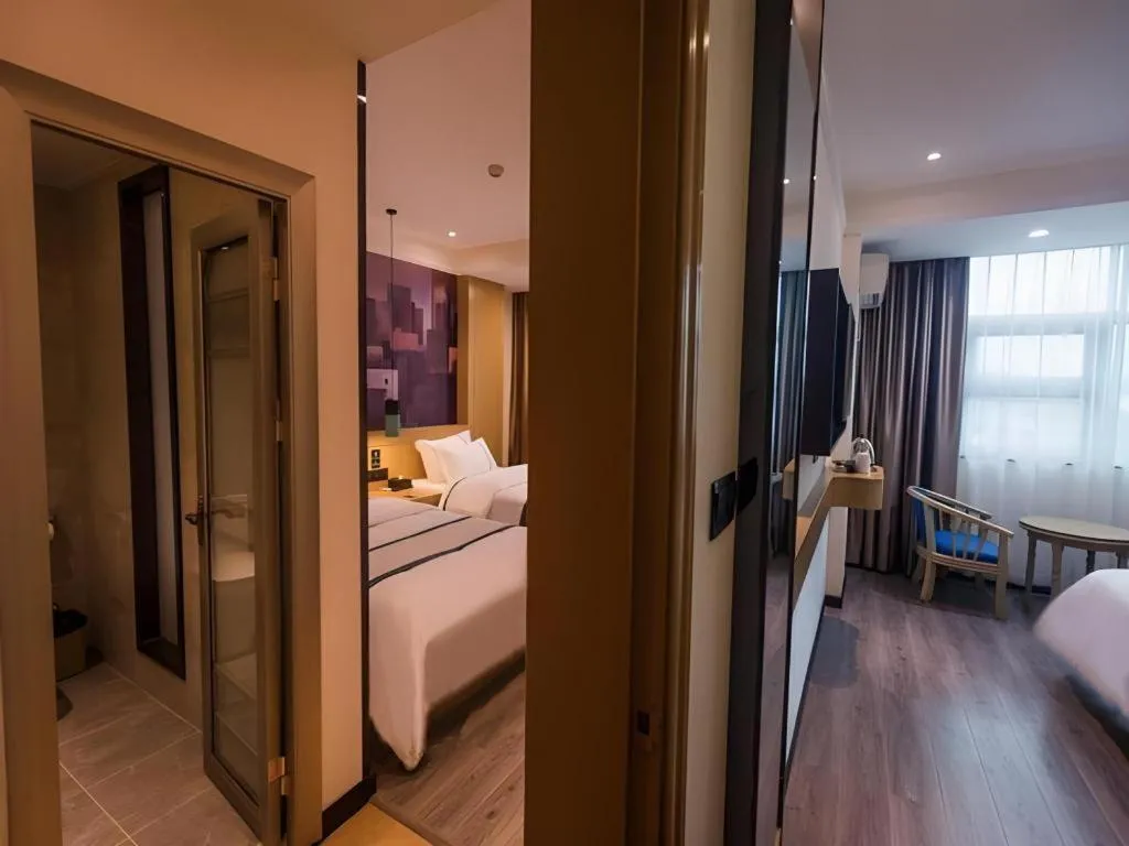 Bed in City Comfort Inn Shaoguan High-speed Railway Station Xilian Examination Center