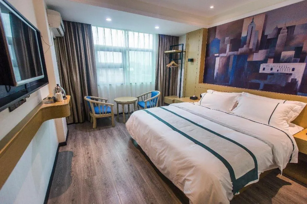 Bed in City Comfort Inn Shaoguan High-speed Railway Station Xilian Examination Center