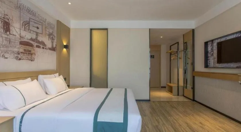 Bed in City Comfort Inn Changde Lixian Taohuatan