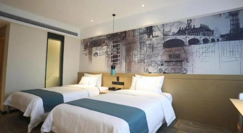 Bed in City Comfort Inn Changde Lixian Taohuatan