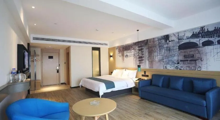 Bed in City Comfort Inn Changde Lixian Taohuatan