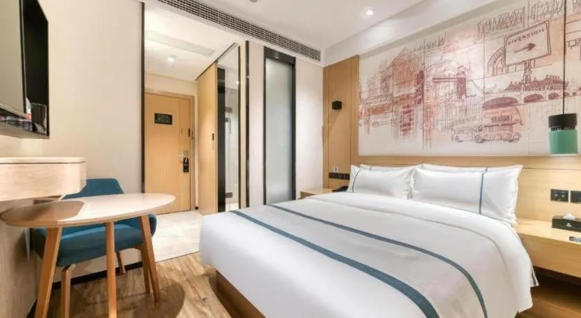 Bed in City Comfort Inn Changde Lixian Taohuatan