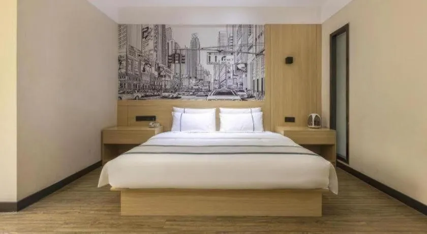 Bed in City Comfort Inn Changde Lixian Taohuatan