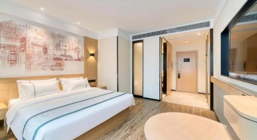 Bed in City Comfort Inn Changde Lixian Taohuatan