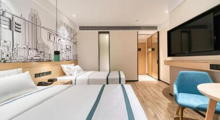 Bed in City Comfort Inn Changde Lixian Taohuatan