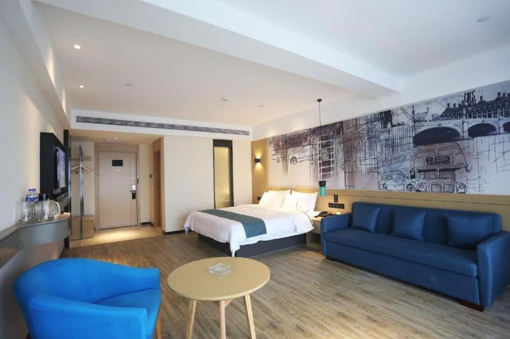 Bed in City Comfort Inn Changde Lixian Taohuatan