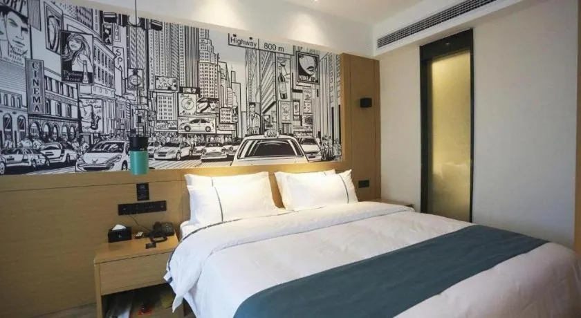 Bed in City Comfort Inn Changde Lixian Taohuatan