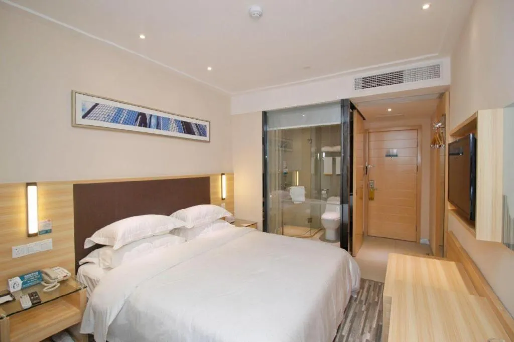 Bed in City Comfort Inn Hefei Binhu Wanghu Building Exhibition Center