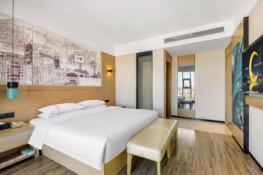 Bed in City Comfort Inn Suzhou Zhangjiagang Jingang Changjiang Xi Road