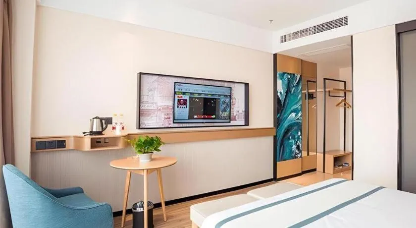 Bed in City Comfort Inn Suzhou Zhangjiagang Jingang Changjiang Xi Road