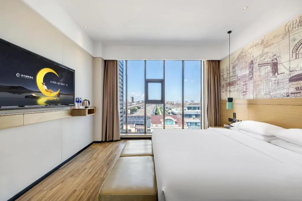 Bed in City Comfort Inn Suzhou Zhangjiagang Jingang Changjiang Xi Road