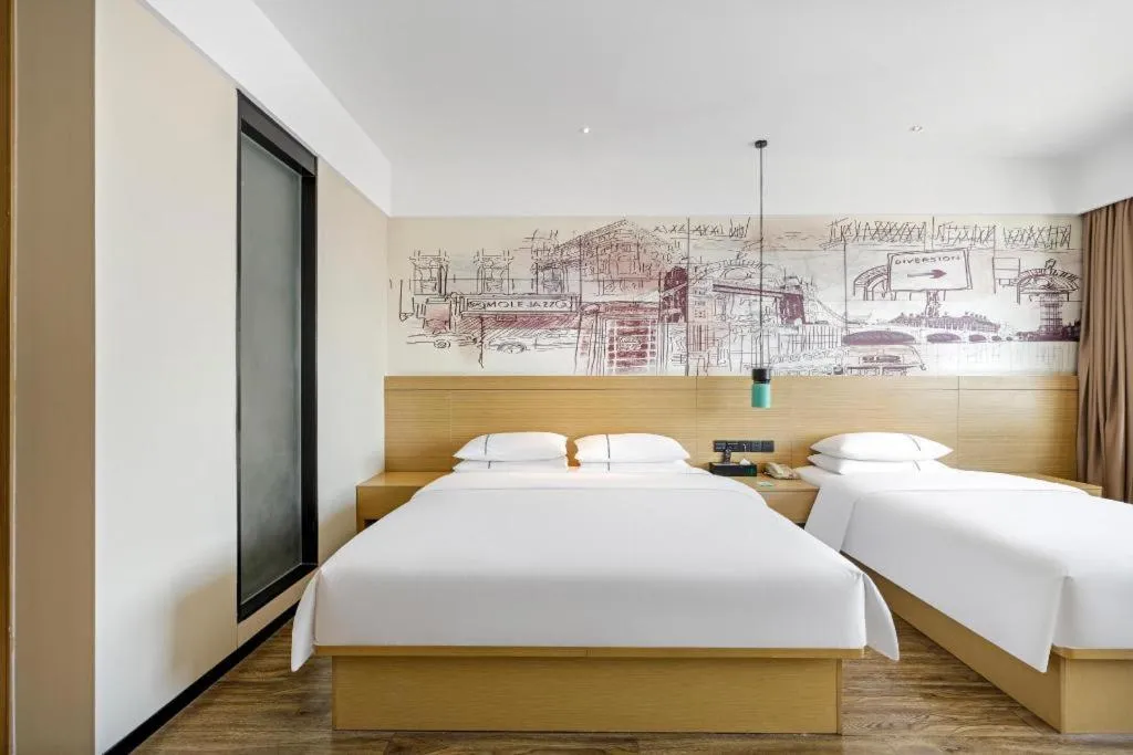 Bed in City Comfort Inn Suzhou Zhangjiagang Jingang Changjiang Xi Road