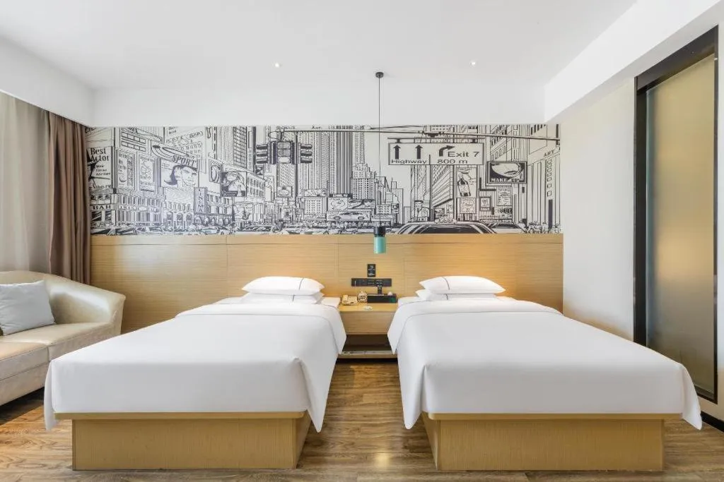 Bed in City Comfort Inn Suzhou Zhangjiagang Jingang Changjiang Xi Road