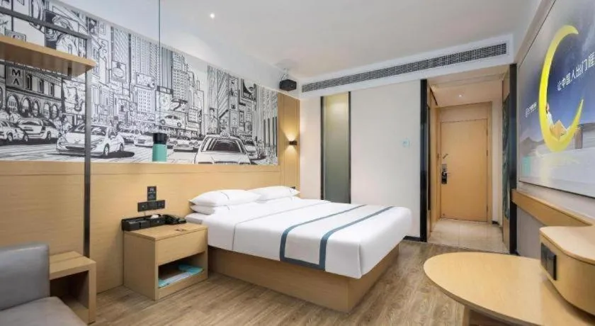 Bed in City Comfort Inn Yingcheng Walking Street