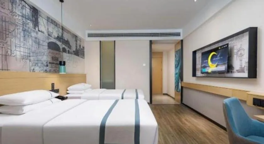 Bed in City Comfort Inn Yingcheng Walking Street