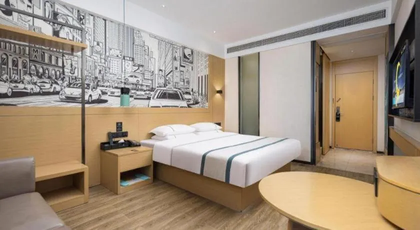 Bed in City Comfort Inn Yingcheng Walking Street