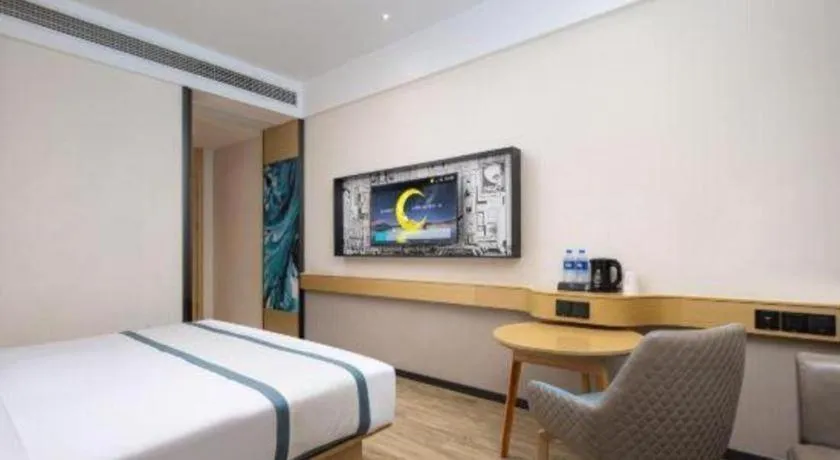 Bed in City Comfort Inn Yingcheng Walking Street