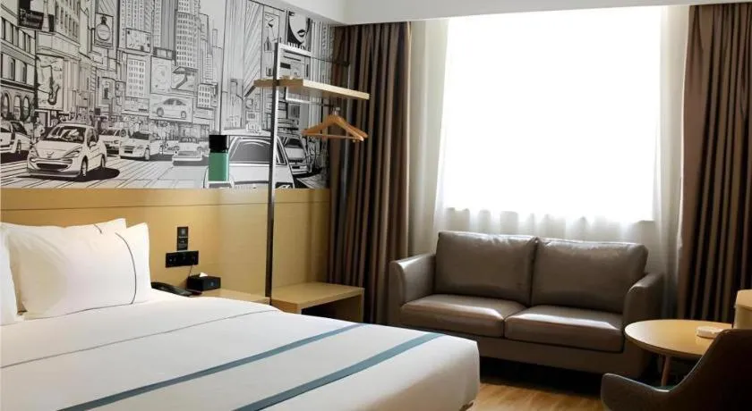 Bed in City Comfort Inn Yingcheng Walking Street